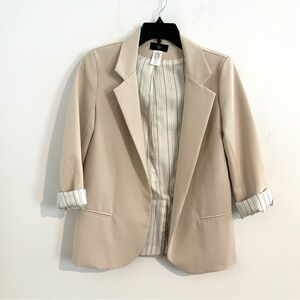 Aqua Size S Career Business Women's Ivory Blazer